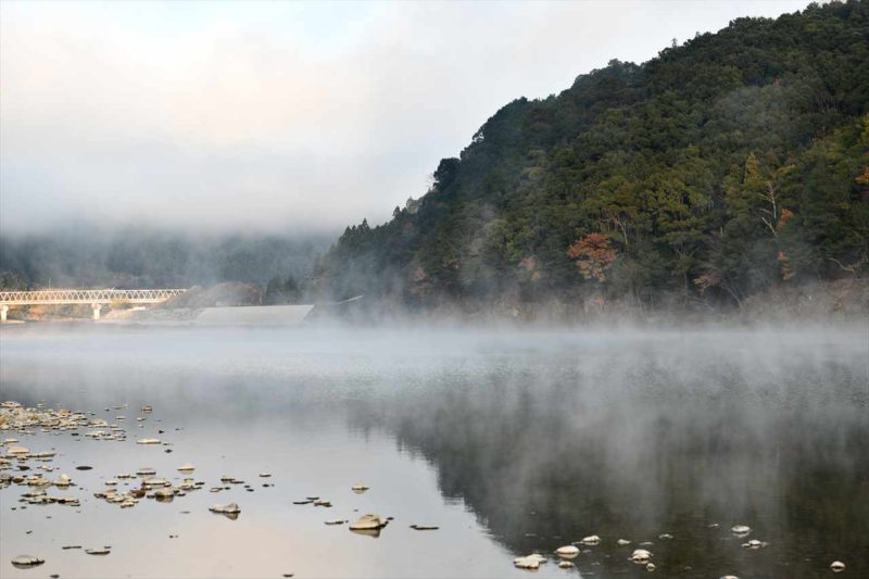 熊野川の川霧